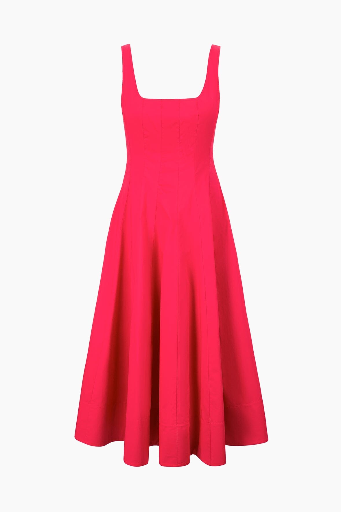 Wells Dress Cherry | STAUD Trusted