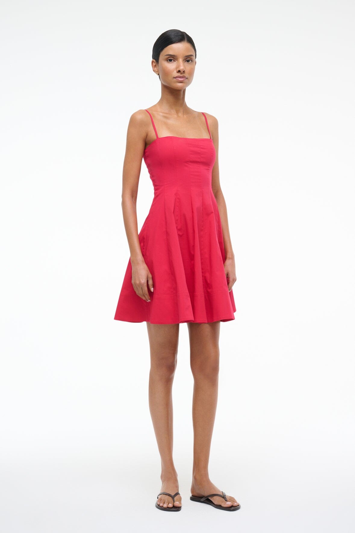 Wylie Mini Dress Cherry | STAUD Value