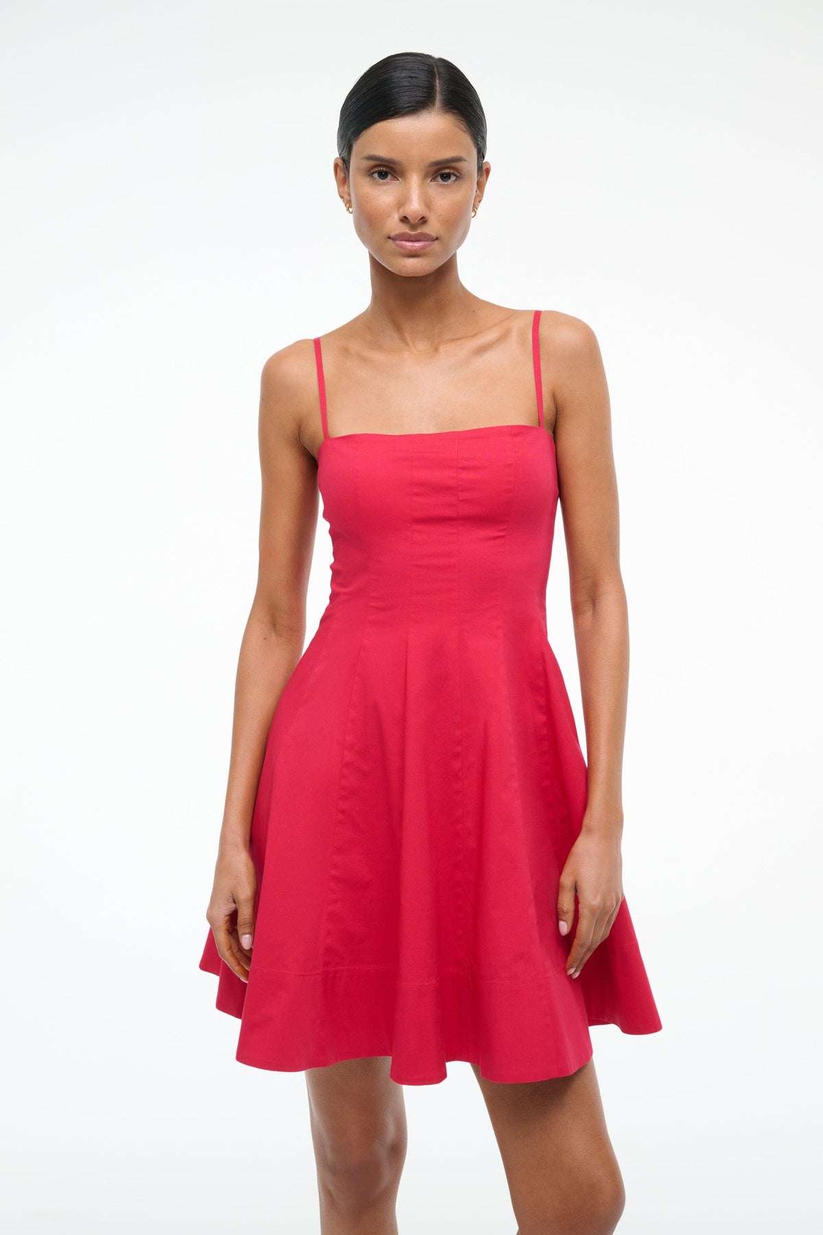 Wylie Mini Dress Cherry | STAUD Value