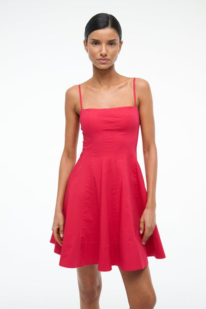 Wylie Mini Dress Cherry | STAUD Value