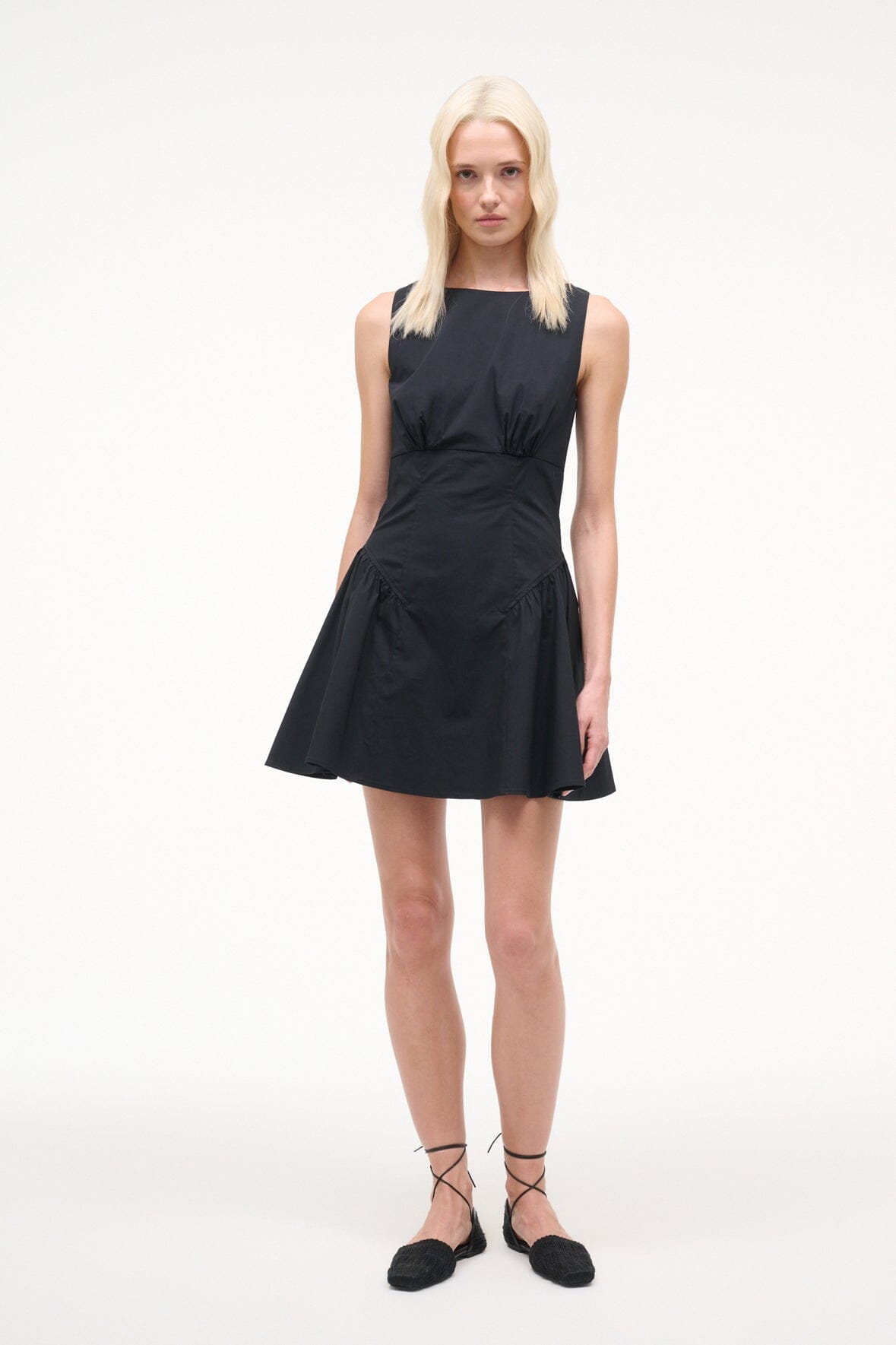 Gwen Mini Dress Black | STAUD Essential