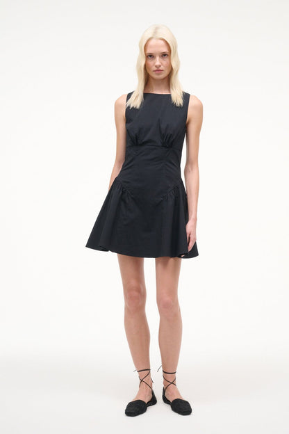 Gwen Mini Dress Black | STAUD Essential