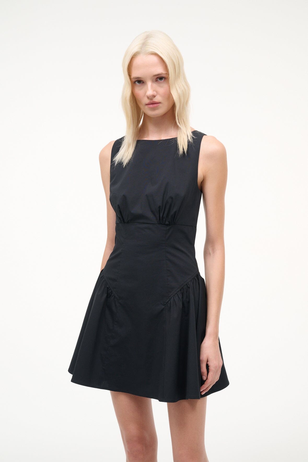 Gwen Mini Dress Black | STAUD Essential