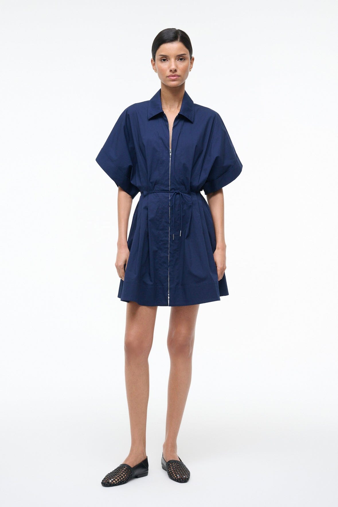 Cori Dress Navy | STAUD Best Price