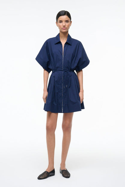 Cori Dress Navy | STAUD Best Price