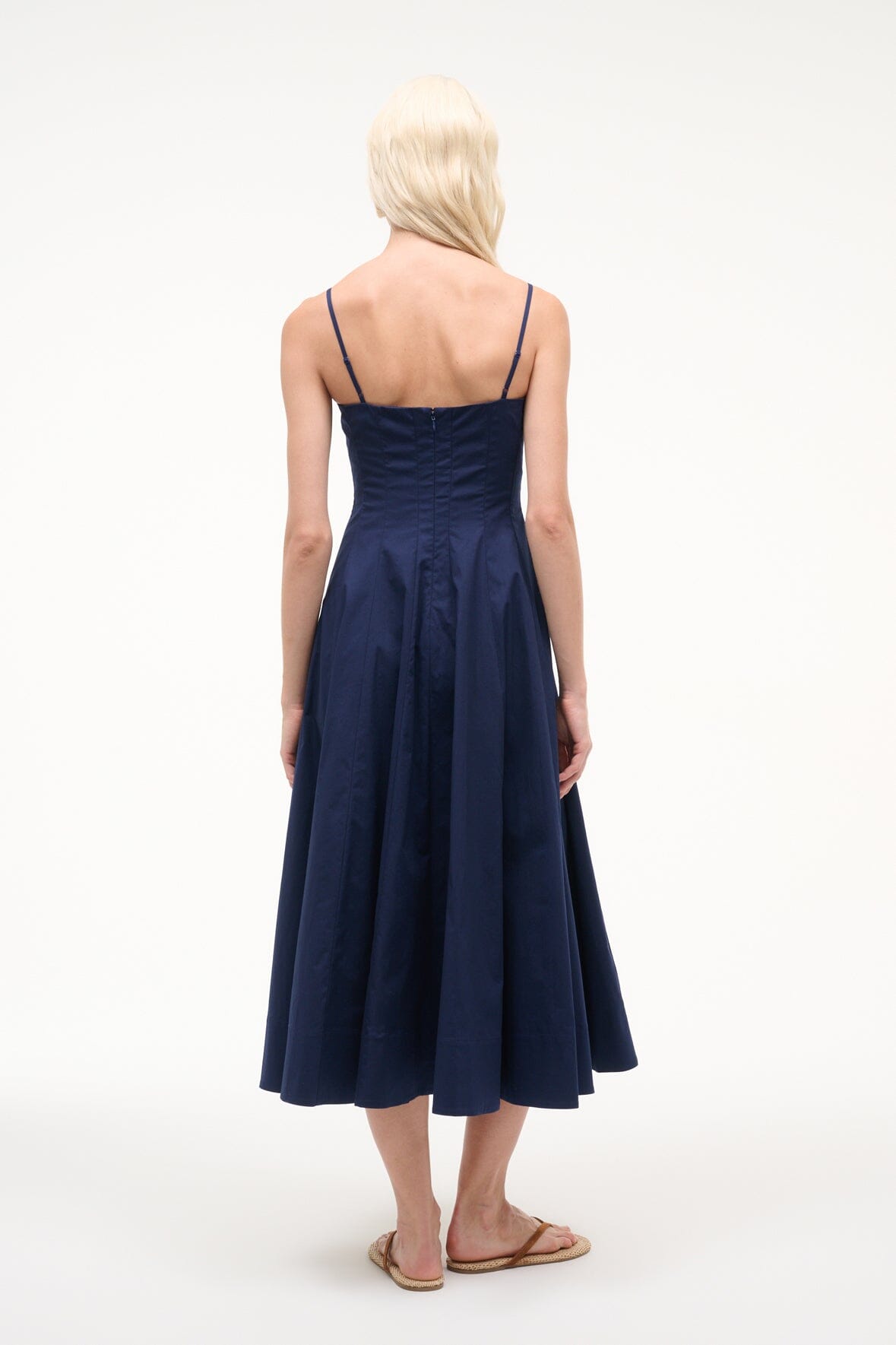 Wylie Dress Navy | STAUD Best Seller