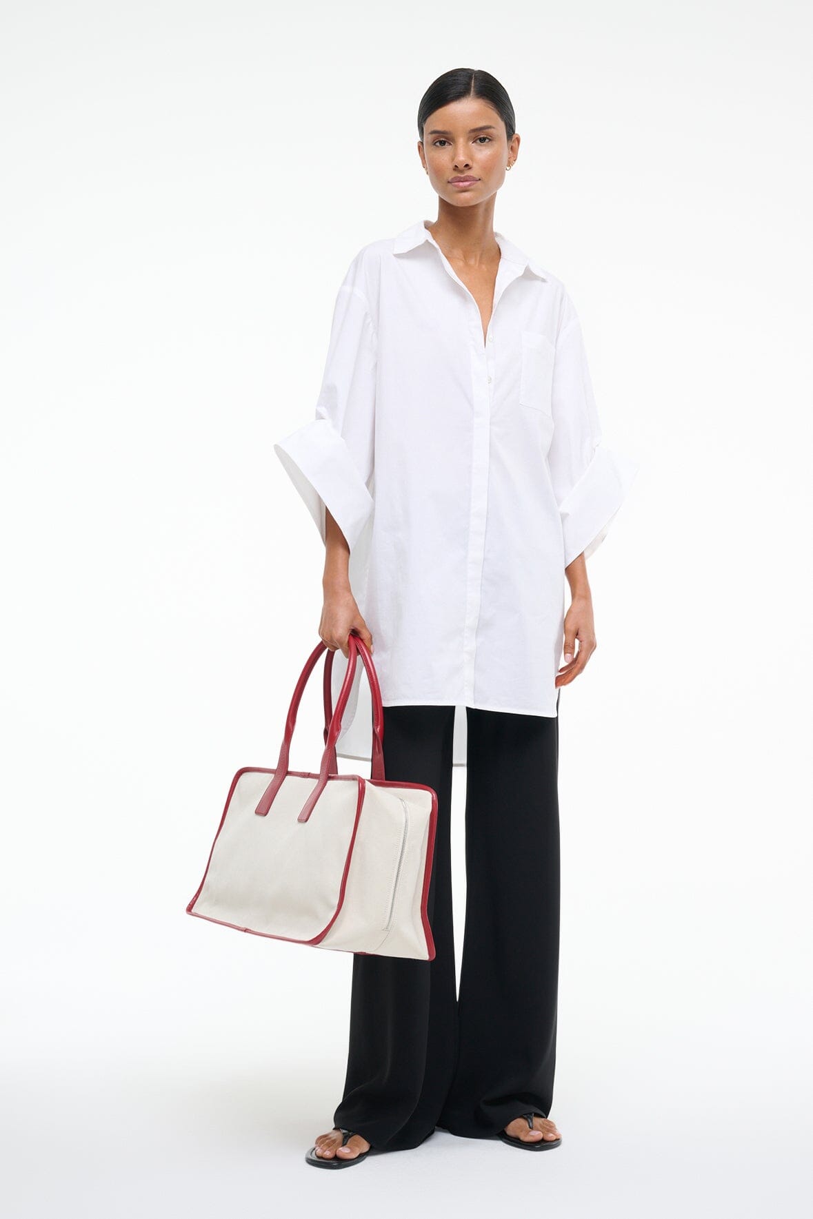 Nico Dress White | STAUD Popular