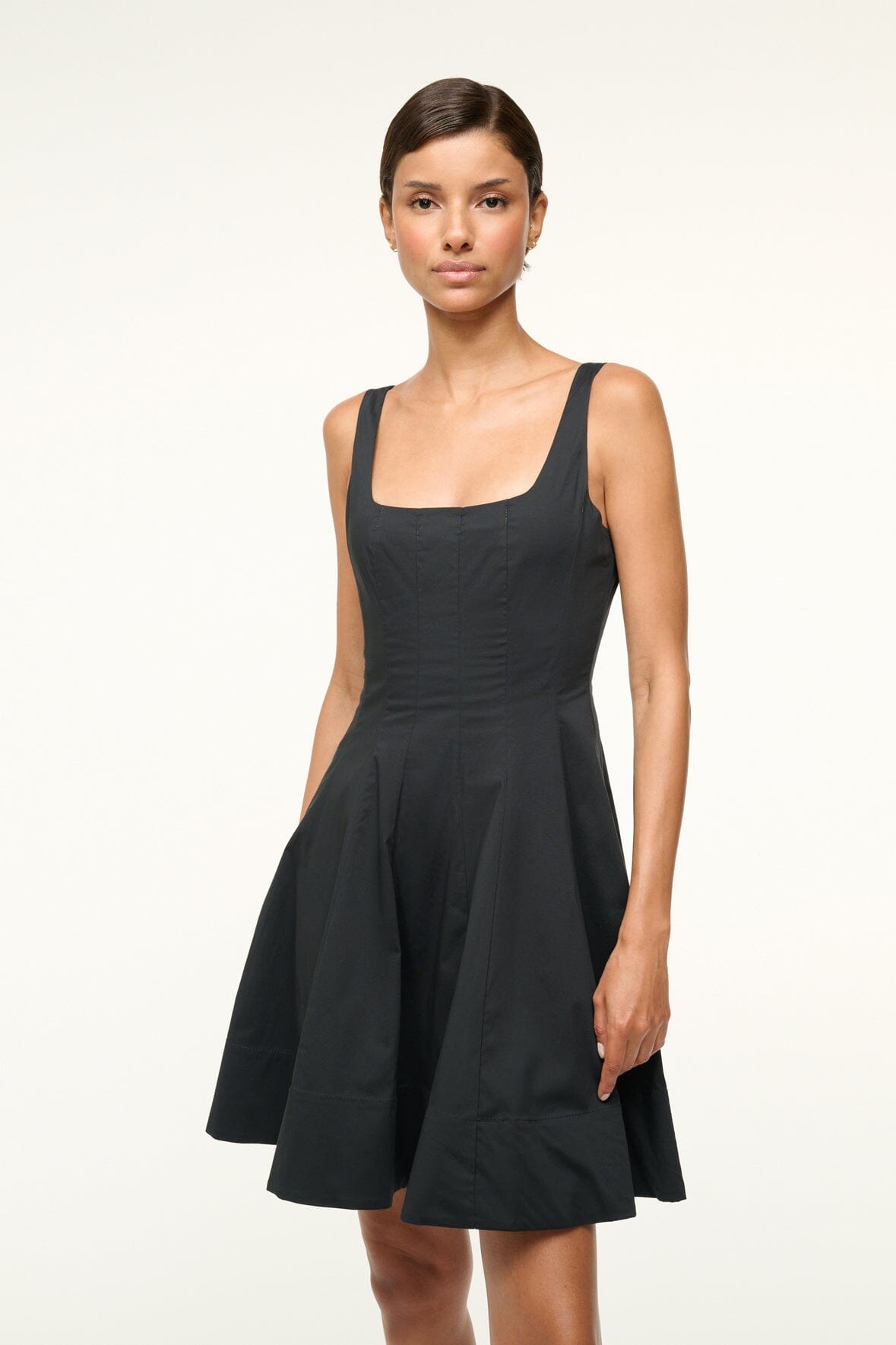 Mini Wells Dress Black | STAUD Premium