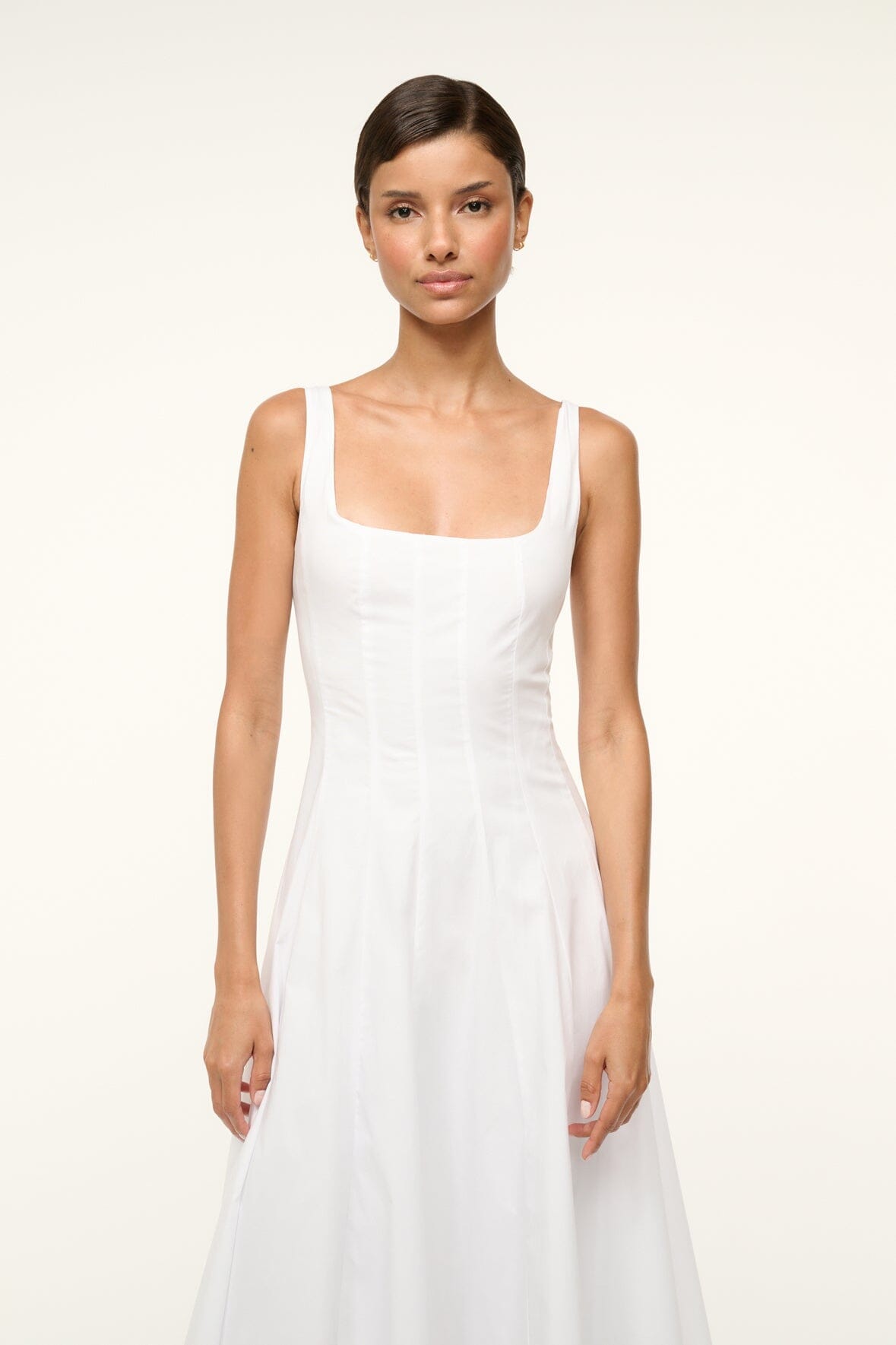 Wells Dress White 1 | STAUD Premium