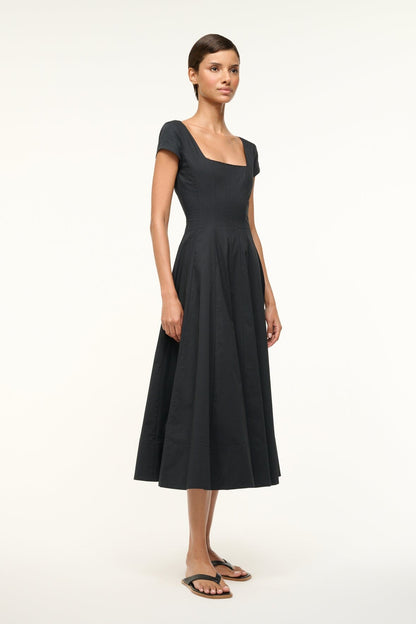 Short Sleeve Wells Dress Black | STAUD Hot Sale