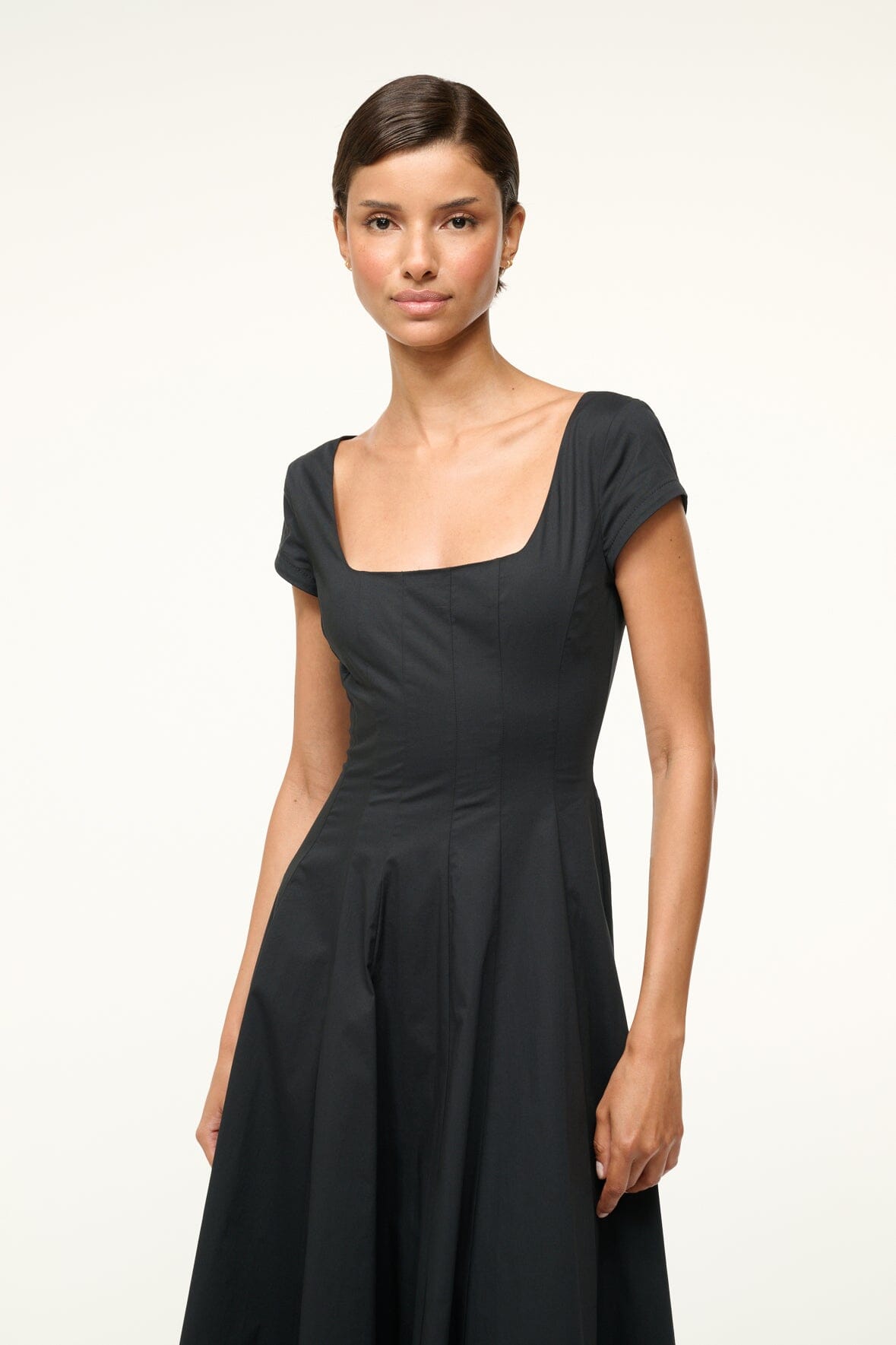 Short Sleeve Wells Dress Black | STAUD Hot Sale