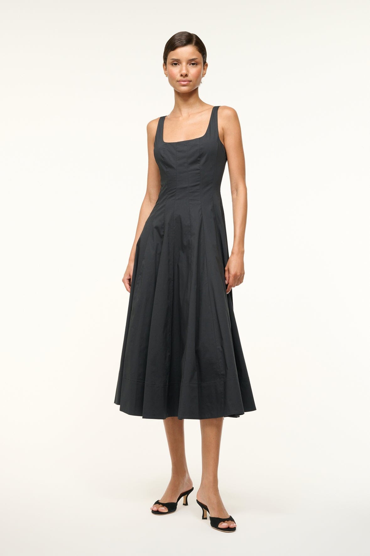 - Wells Dress Black | STAUD Featured