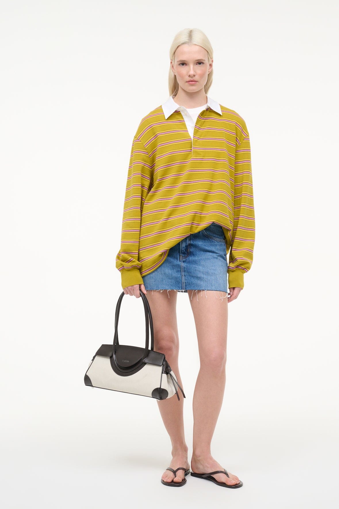 Maude Shoulder Bag Natural Espresso | STAUD Best Price