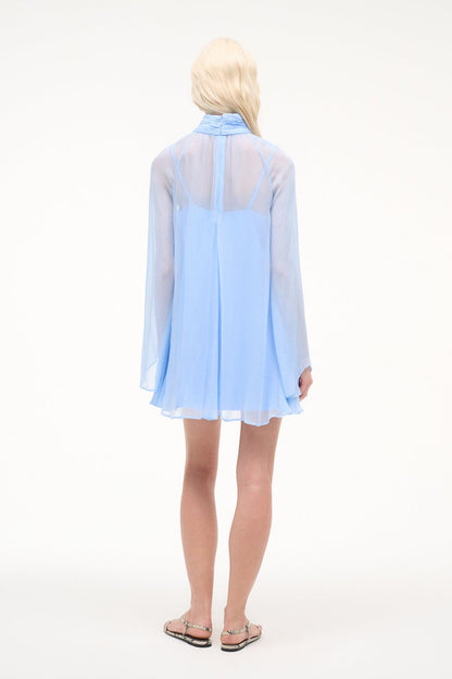 Esther Mini Dress Clear Blue | STAUD New