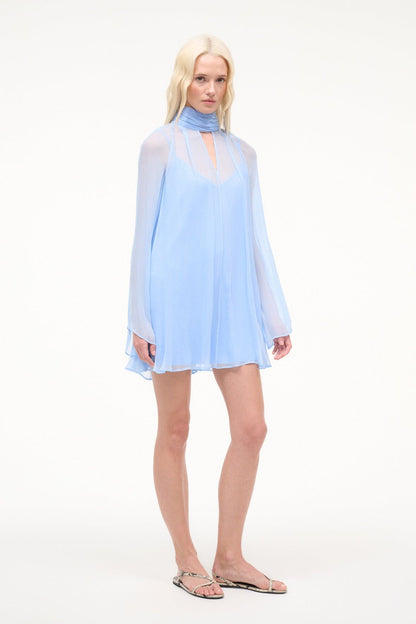 Esther Mini Dress Clear Blue | STAUD New