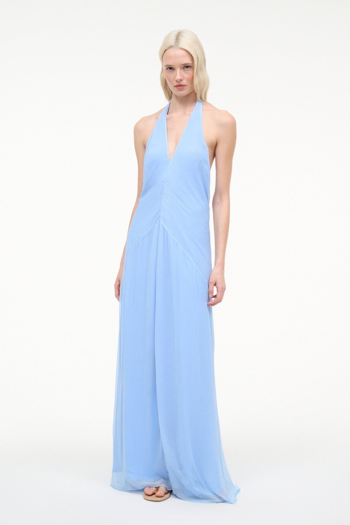 Luma Dress Clear Blue | STAUD Exclusive