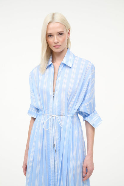 Chi Midi Dress Ventura Stripe | STAUD Customer Favorite