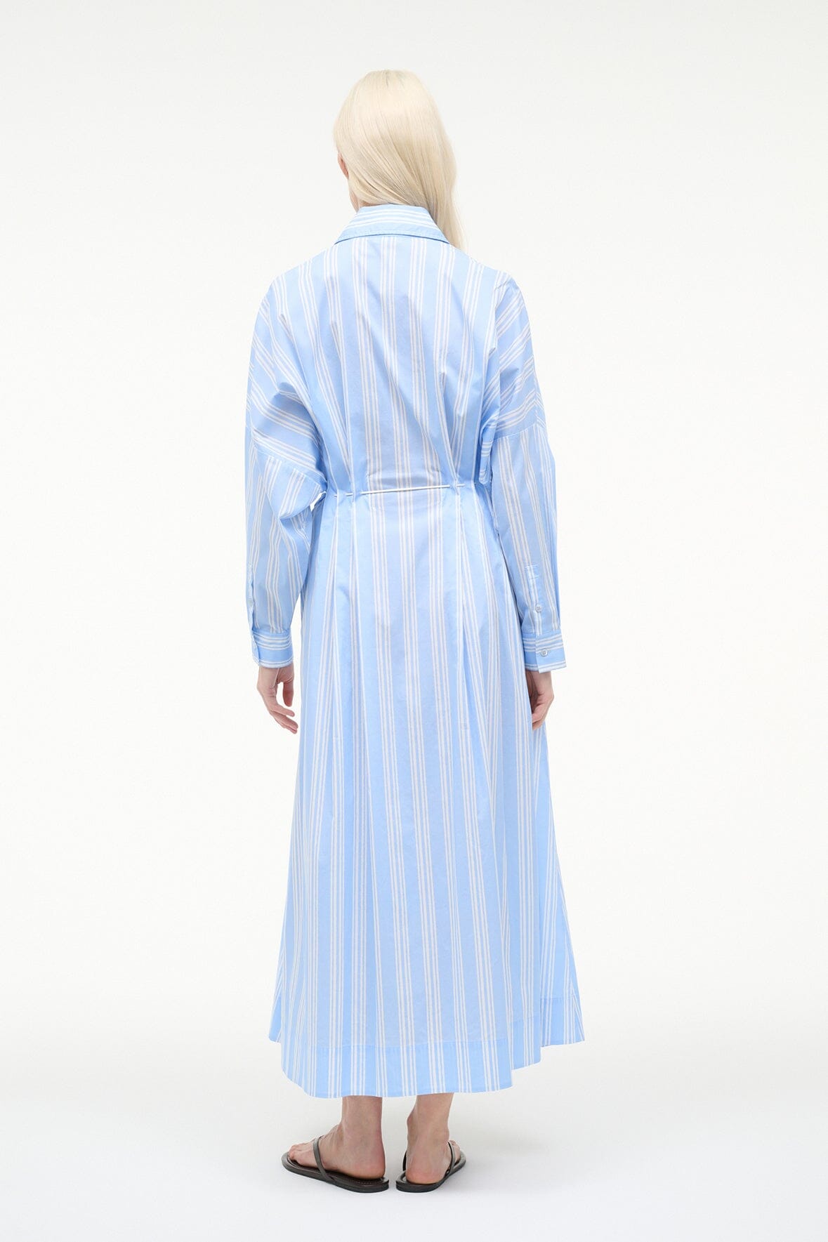 Chi Midi Dress Ventura Stripe | STAUD Customer Favorite
