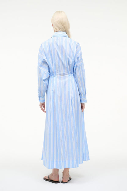 Chi Midi Dress Ventura Stripe | STAUD Customer Favorite