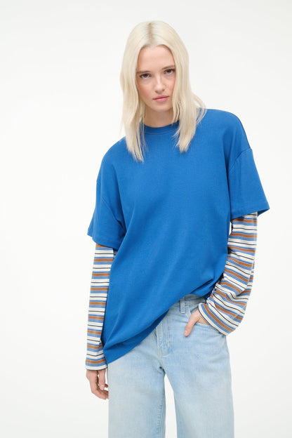 William Tee Blue Mojave Stripe | STAUD Trusted