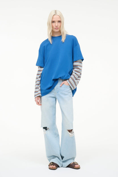 William Tee Blue Mojave Stripe | STAUD Trusted