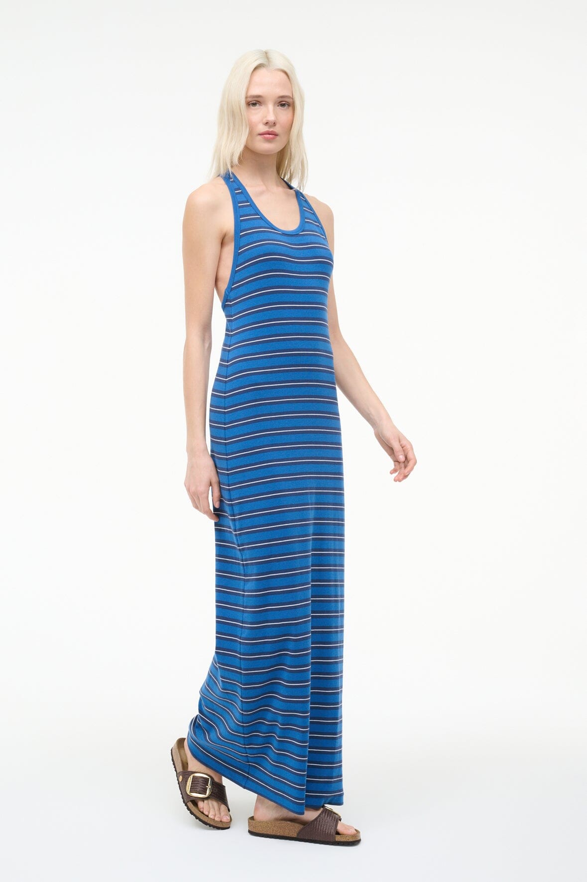 Encino Dress Echo Stripe | STAUD Recommended
