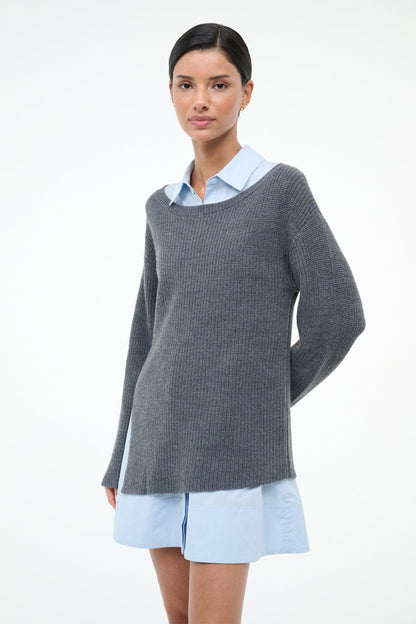 Dane Dress Charcoal Glacier | STAUD Customer Favorite