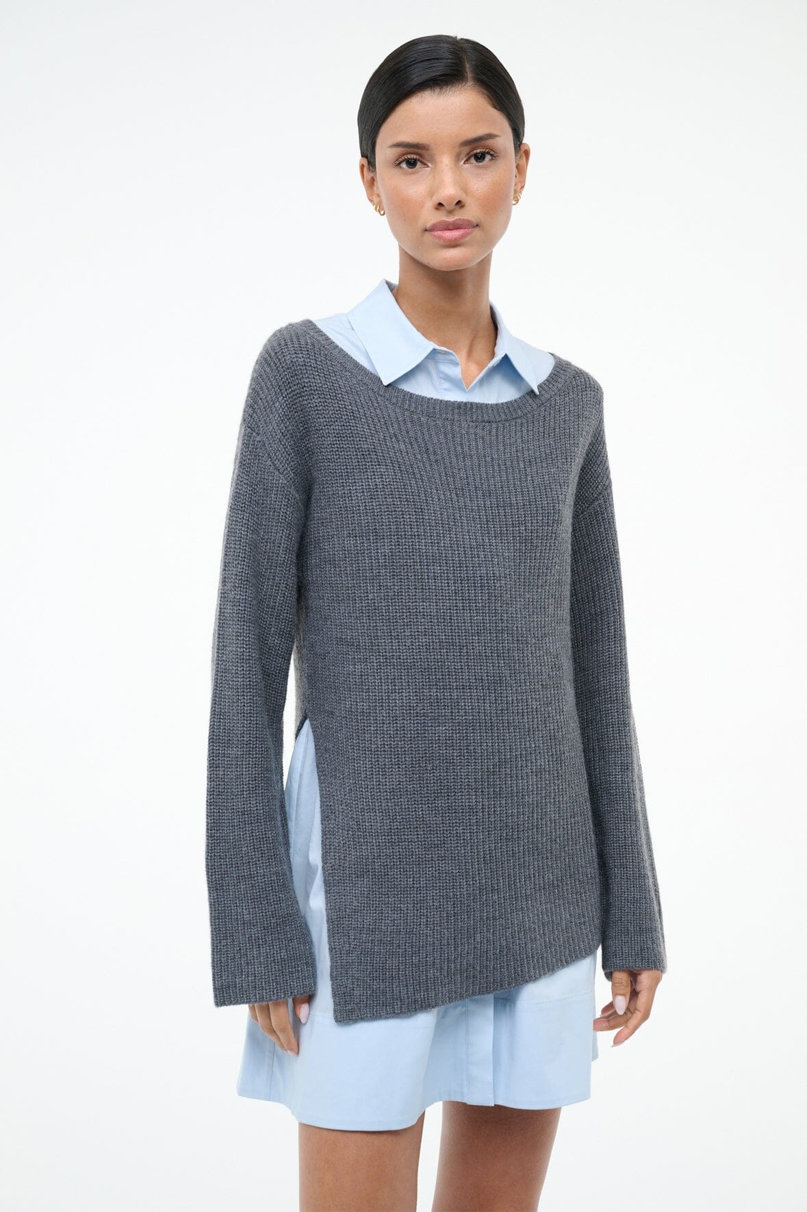 Dane Dress Charcoal Glacier | STAUD Customer Favorite