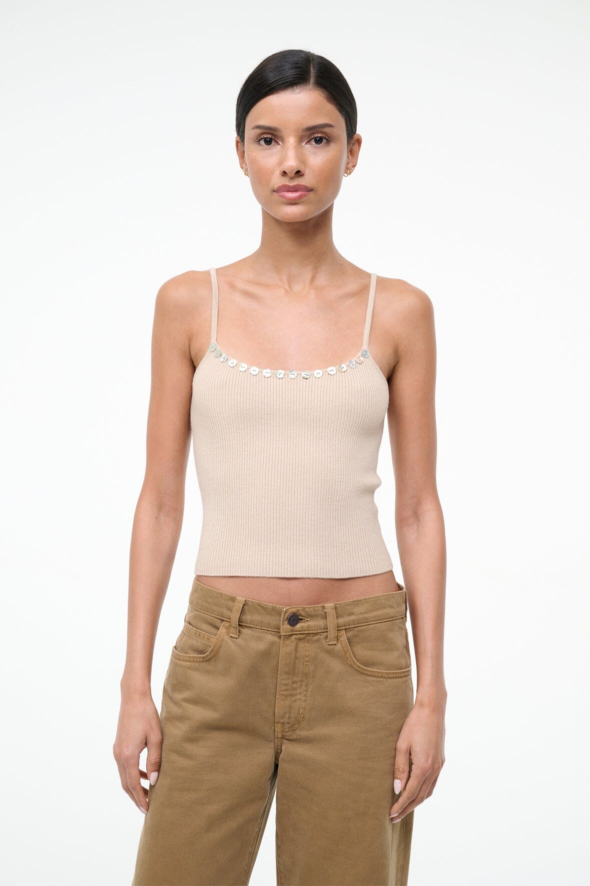 Soleil Tank Fawn | STAUD Premium