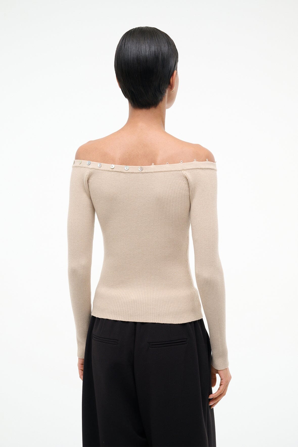 Keaton Sweater Fawn | STAUD New