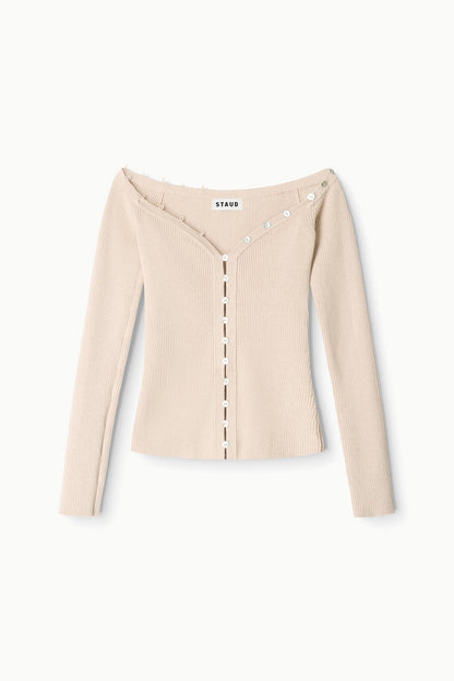 Keaton Sweater Fawn | STAUD New