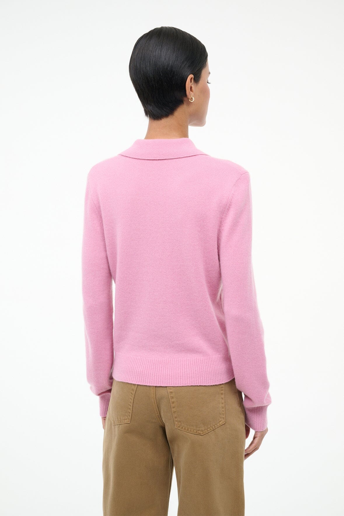 Gemma Cashmere Sweater Papaya | STAUD Essential