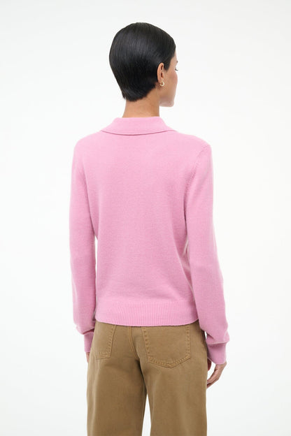 Gemma Cashmere Sweater Papaya | STAUD Essential