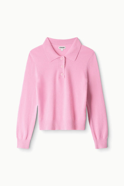 Gemma Cashmere Sweater Papaya | STAUD Essential
