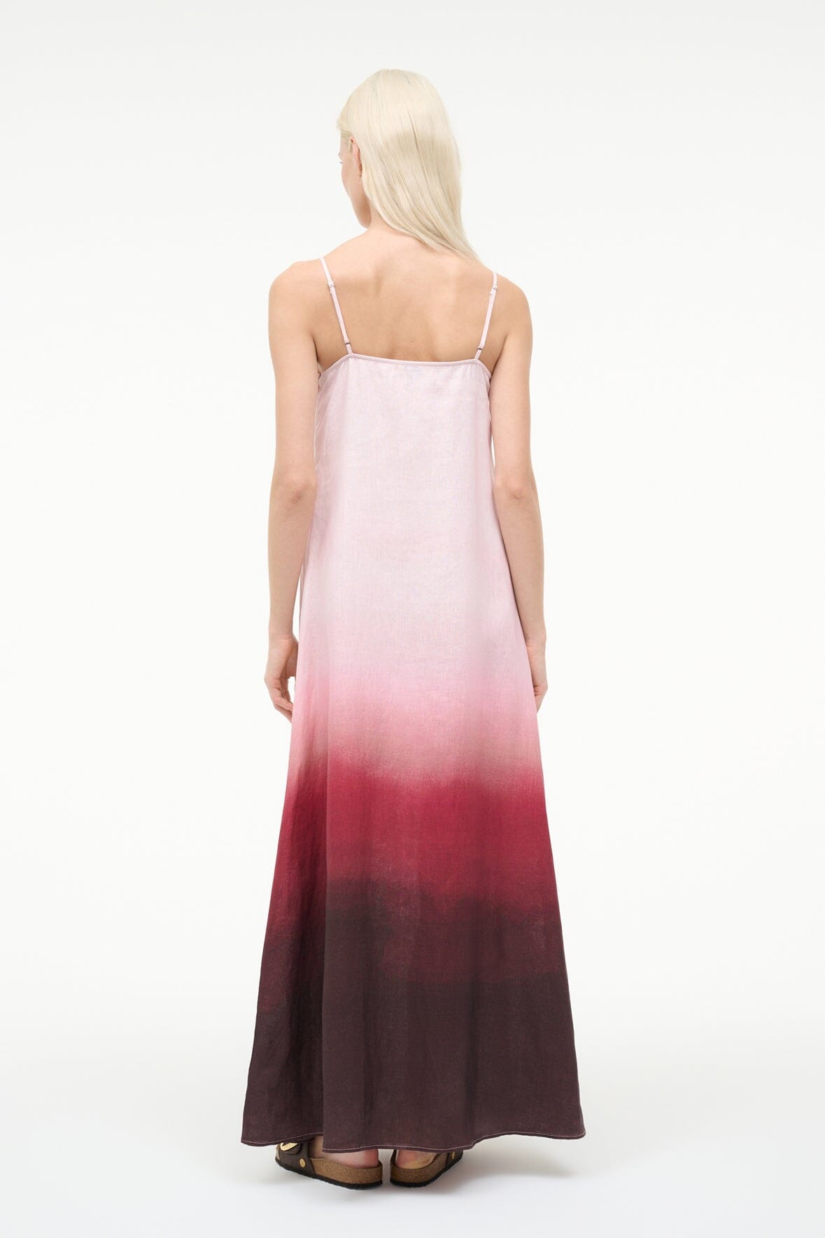 Laura Linen Dress California Clouds | STAUD Signature