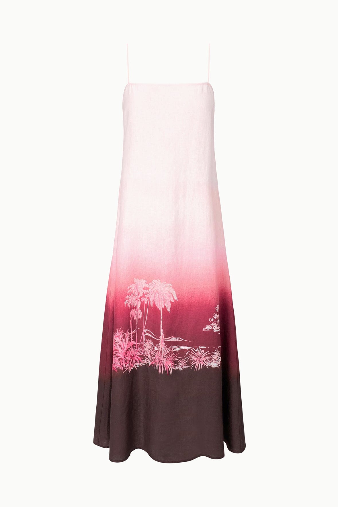 Laura Linen Dress California Clouds | STAUD Signature