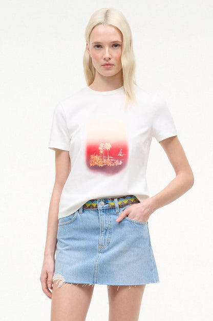Crew Neck T Shirt California Sunset | STAUD Latest