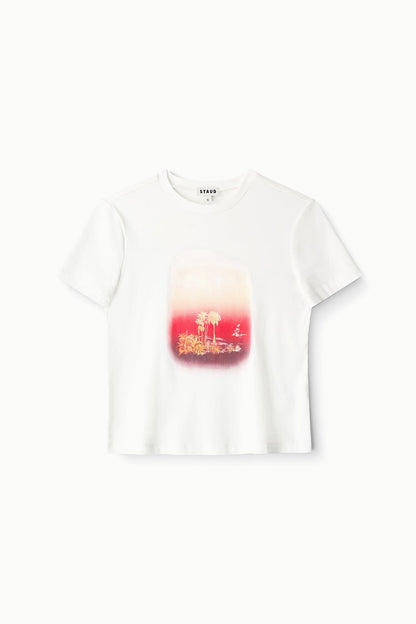 Crew Neck T Shirt California Sunset | STAUD Latest