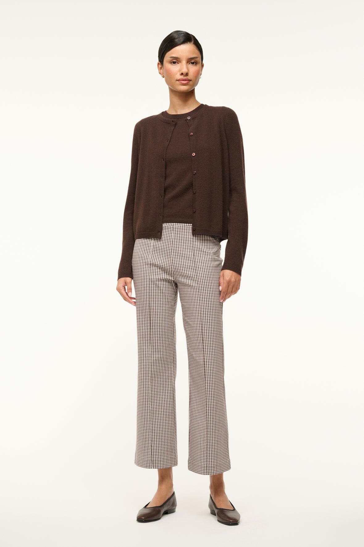 Midnight Cashmere Cardigan Dark Chocolate | STAUD Value