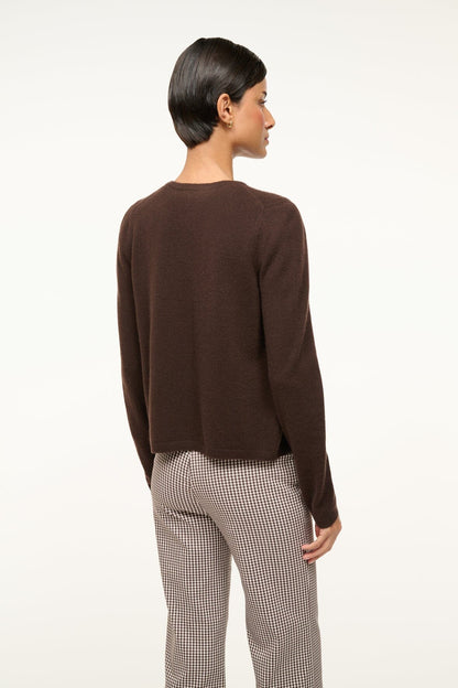 Midnight Cashmere Cardigan Dark Chocolate | STAUD Value
