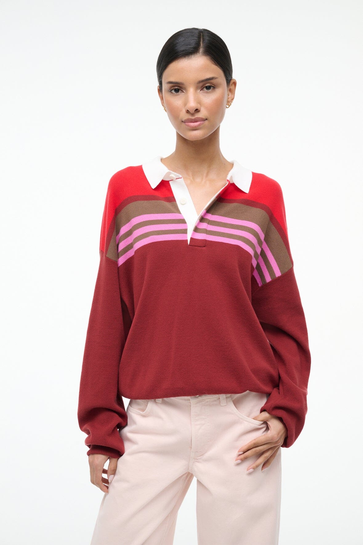 Sail Top Cardinal Multi Stripe | STAUD Classic