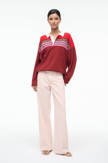 Sail Top Cardinal Multi Stripe | STAUD Classic