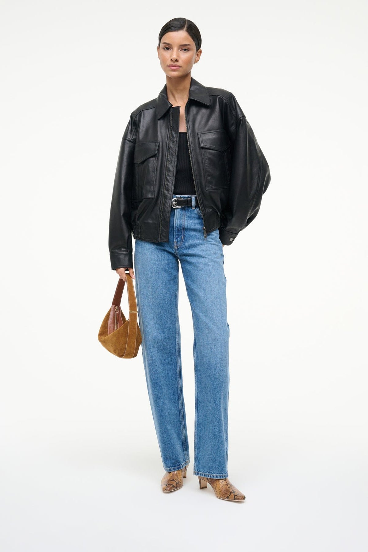Wally Ankle Boot Snake | STAUD Value