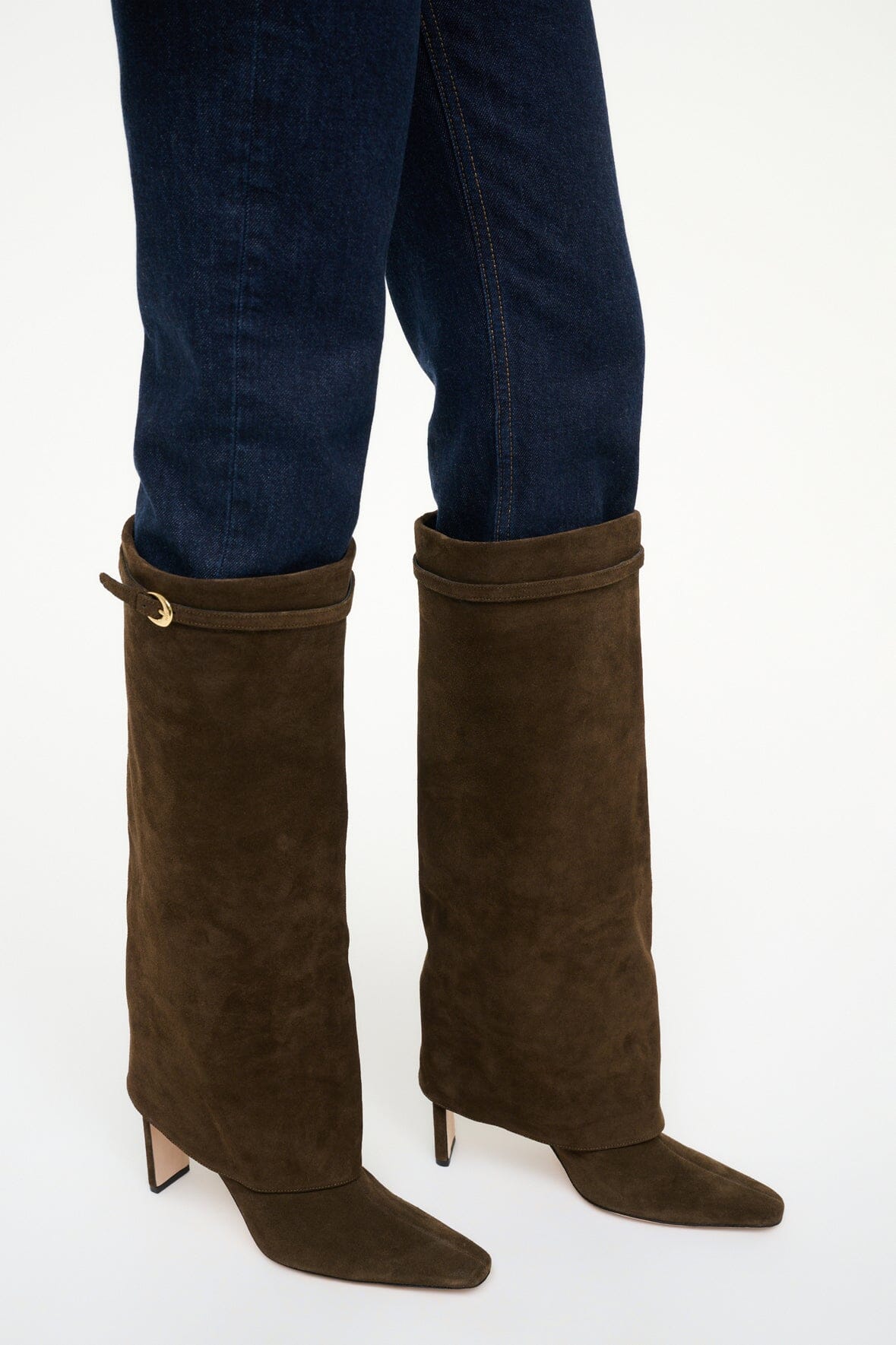 Wally Foldover High Heel Boot Truffle | STAUD Smart Buy