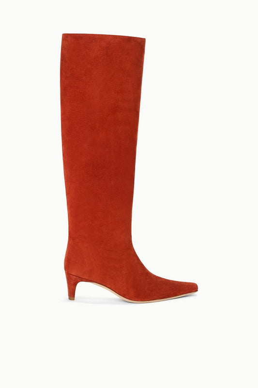 Wally Boot Auburn Suede | STAUD Exclusive