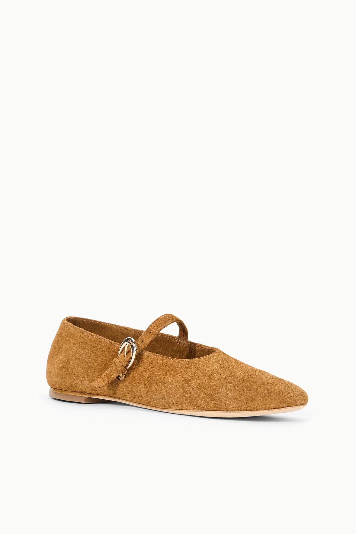 Alba Mary Jane Ballet Flat Tan | STAUD Classic