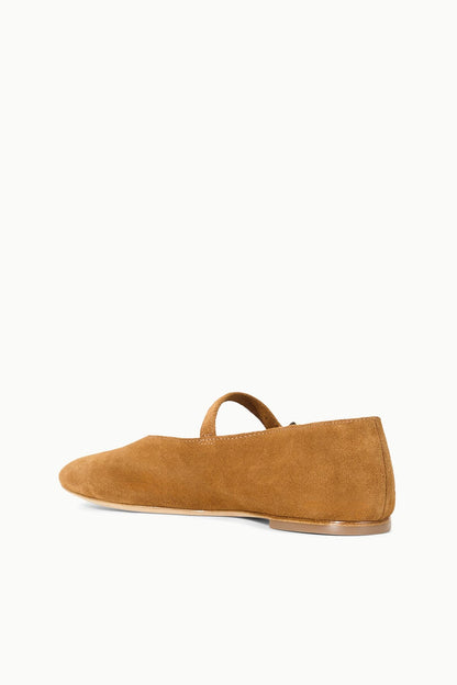 Alba Mary Jane Ballet Flat Tan | STAUD Classic