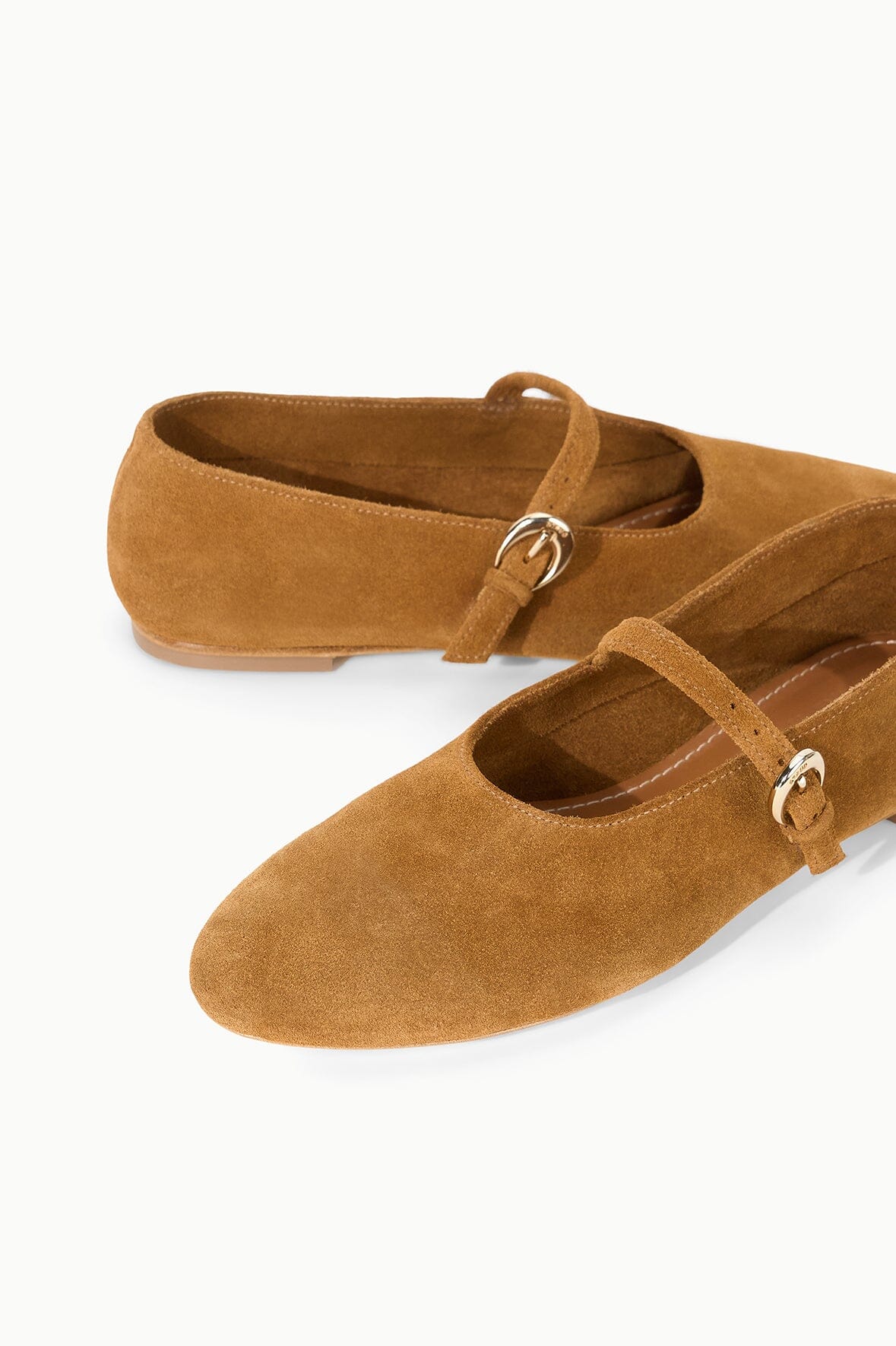 Alba Mary Jane Ballet Flat Tan | STAUD Classic