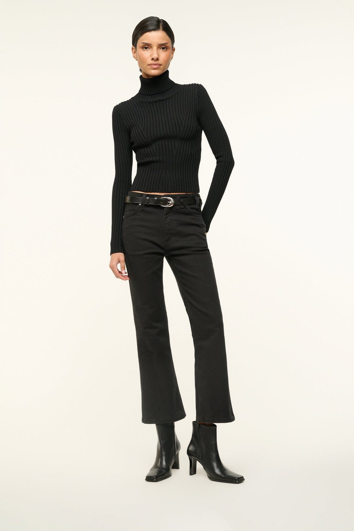 Hendrix Ankle Boot Black | STAUD Top Pick