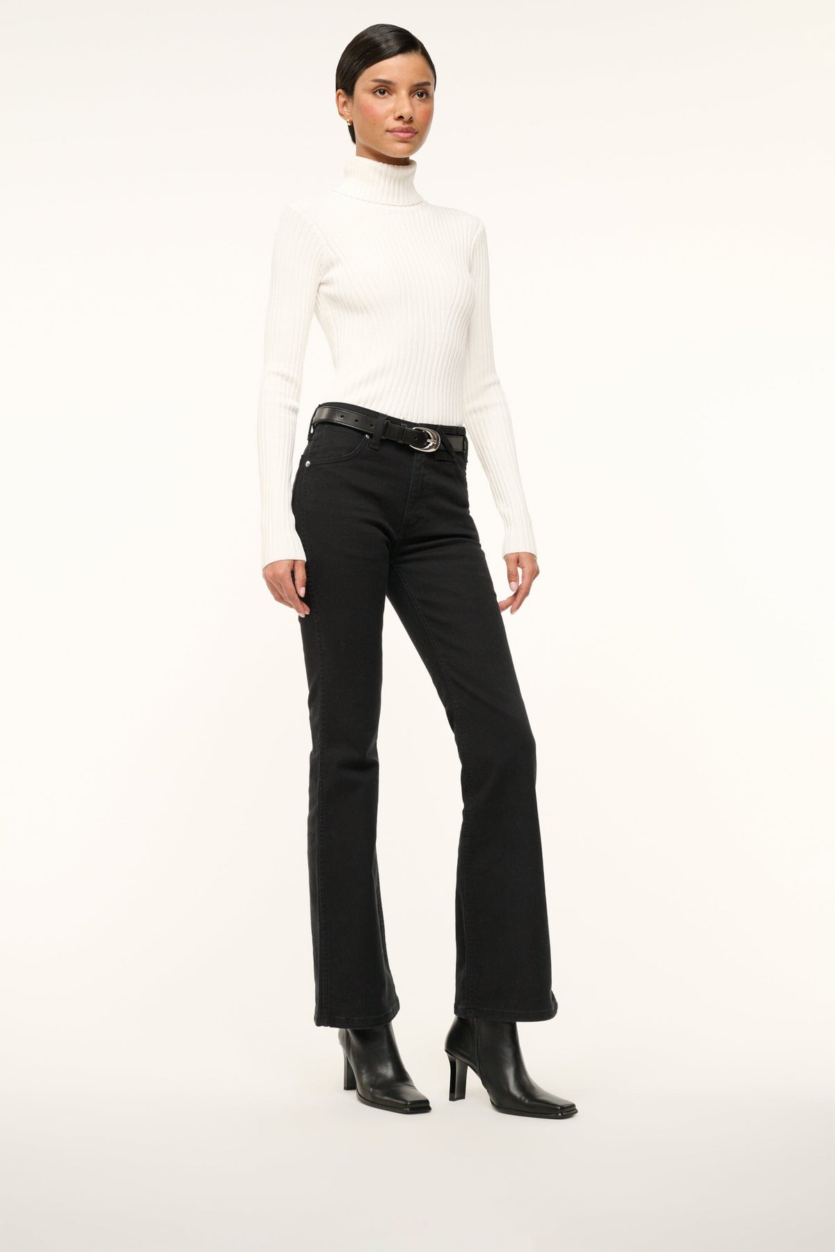 Hendrix Ankle Boot Black | STAUD Top Pick